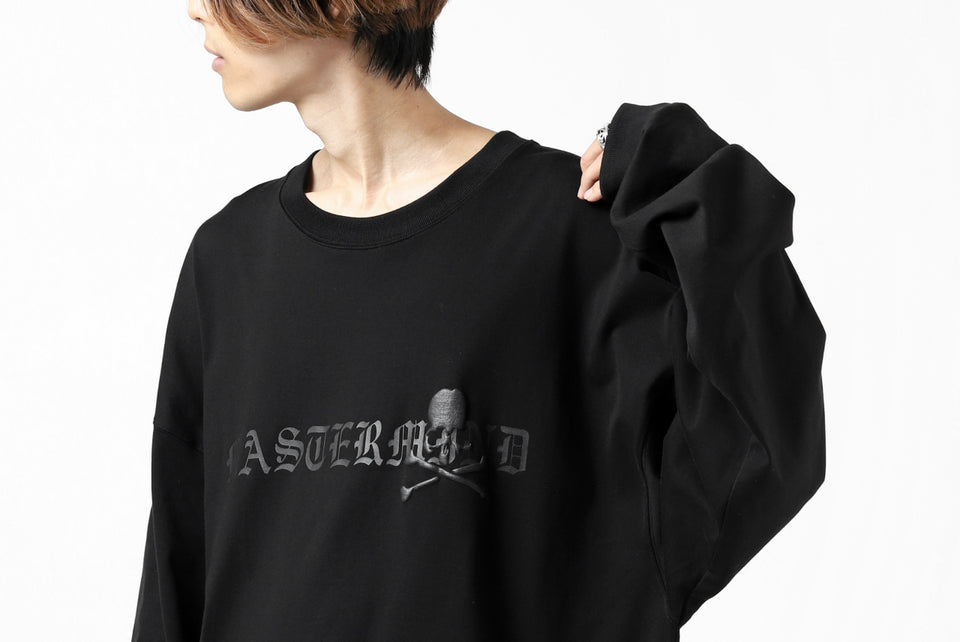 画像をギャラリービューアに読み込む, mastermind JAPAN BOXY-FIT LS / RUBBER AND FOAM PRINTED (BLACK)