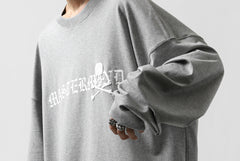 画像をギャラリービューアに読み込む, mastermind JAPAN BOXY-FIT LS / RUBBER AND FOAM PRINTED (GREY)