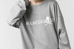 画像をギャラリービューアに読み込む, mastermind JAPAN BOXY-FIT LS / RUBBER AND FOAM PRINTED (GREY)