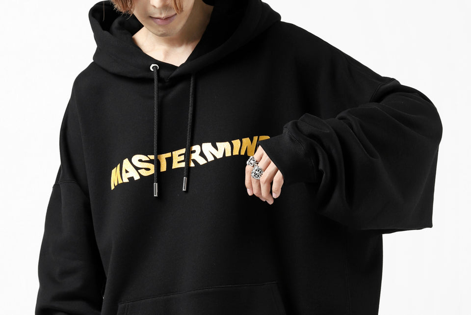 Load image into Gallery viewer, mastermind JAPAN SWEAT HOODIE / GLITTER LOGO & SKULL (BLACK)
