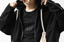 Load image into Gallery viewer, mastermind JAPAN HOODIE ZIP SWEAT JACKET / ROPE CODE (BLACK)