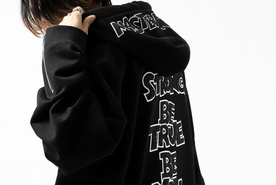 Load image into Gallery viewer, mastermind JAPAN HOODIE ZIP SWEAT JACKET / ROPE CODE (BLACK)
