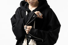 Load image into Gallery viewer, mastermind JAPAN HOODIE ZIP SWEAT JACKET / ROPE CODE (BLACK)