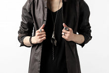 Load image into Gallery viewer, ISAMU KATAYAMA BACKLASH exclusive LEATHER SHIRT / ITALY SHOULDER 0.6mm (DARK GREY)