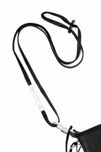 画像をギャラリービューアに読み込む, BORIS BIDJAN SABERI LEATHER WALLET with NECK STRAP / VEG TAN HORSE SKIN "WALLET2-F251" (BLACK)
