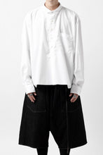 画像をギャラリービューアに読み込む, KLASICA SH-040 OVERSIZED SHORT PULLOVER SHIRT / THOMAS MASON'S 120/2 POPLIN (WHITE)