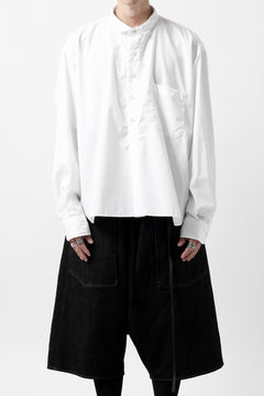 画像をギャラリービューアに読み込む, KLASICA SH-040 OVERSIZED SHORT PULLOVER SHIRT / THOMAS MASON'S 120/2 POPLIN (WHITE)