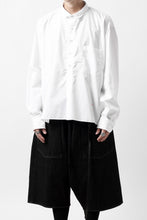 画像をギャラリービューアに読み込む, KLASICA SH-040 OVERSIZED SHORT PULLOVER SHIRT / THOMAS MASON'S 120/2 POPLIN (WHITE)
