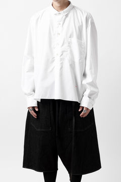 画像をギャラリービューアに読み込む, KLASICA SH-040 OVERSIZED SHORT PULLOVER SHIRT / THOMAS MASON'S 120/2 POPLIN (WHITE)