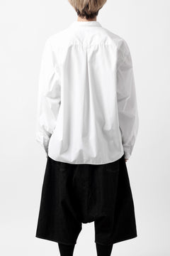 画像をギャラリービューアに読み込む, KLASICA SH-040 OVERSIZED SHORT PULLOVER SHIRT / THOMAS MASON'S 120/2 POPLIN (WHITE)