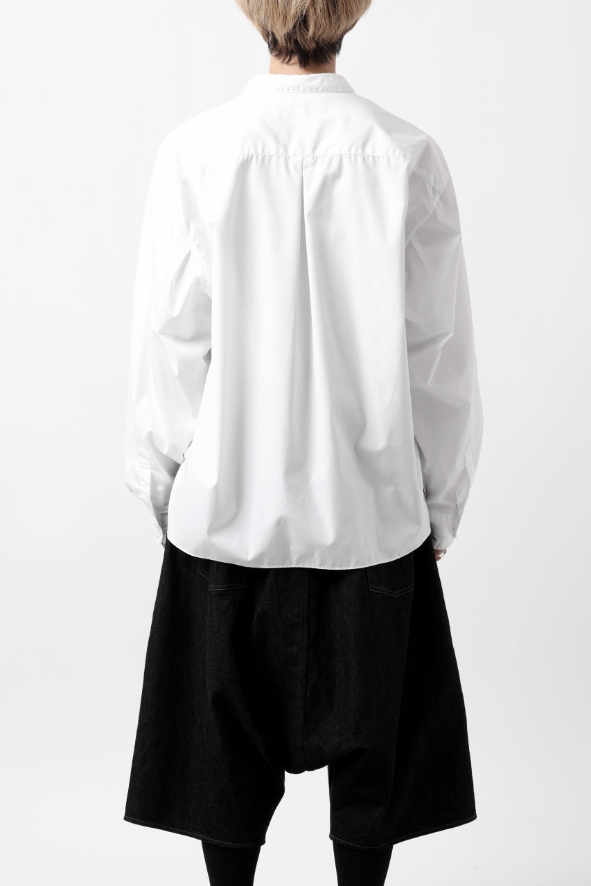 画像をギャラリービューアに読み込む, KLASICA SH-040 OVERSIZED SHORT PULLOVER SHIRT / THOMAS MASON'S 120/2 POPLIN (WHITE)
