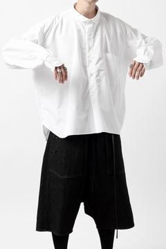画像をギャラリービューアに読み込む, KLASICA SH-040 OVERSIZED SHORT PULLOVER SHIRT / THOMAS MASON'S 120/2 POPLIN (WHITE)