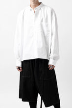 画像をギャラリービューアに読み込む, KLASICA SH-040 OVERSIZED SHORT PULLOVER SHIRT / THOMAS MASON'S 120/2 POPLIN (WHITE)