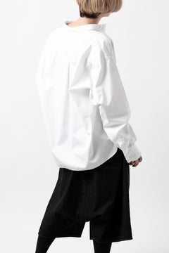 画像をギャラリービューアに読み込む, KLASICA SH-040 OVERSIZED SHORT PULLOVER SHIRT / THOMAS MASON'S 120/2 POPLIN (WHITE)