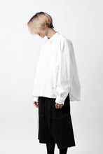 画像をギャラリービューアに読み込む, KLASICA SH-040 OVERSIZED SHORT PULLOVER SHIRT / THOMAS MASON'S 120/2 POPLIN (WHITE)