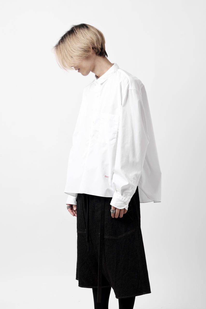 画像をギャラリービューアに読み込む, KLASICA SH-040 OVERSIZED SHORT PULLOVER SHIRT / THOMAS MASON'S 120/2 POPLIN (WHITE)