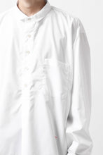 画像をギャラリービューアに読み込む, KLASICA SH-040 OVERSIZED SHORT PULLOVER SHIRT / THOMAS MASON'S 120/2 POPLIN (WHITE)