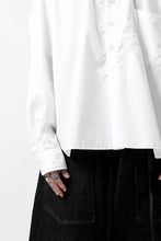 画像をギャラリービューアに読み込む, KLASICA SH-040 OVERSIZED SHORT PULLOVER SHIRT / THOMAS MASON'S 120/2 POPLIN (WHITE)
