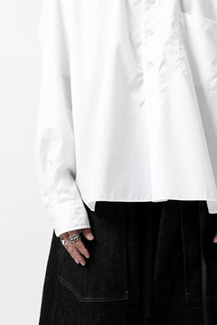 画像をギャラリービューアに読み込む, KLASICA SH-040 OVERSIZED SHORT PULLOVER SHIRT / THOMAS MASON'S 120/2 POPLIN (WHITE)
