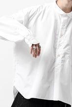 画像をギャラリービューアに読み込む, KLASICA SH-040 OVERSIZED SHORT PULLOVER SHIRT / THOMAS MASON'S 120/2 POPLIN (WHITE)