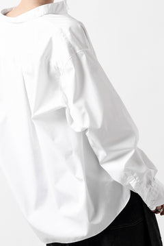 画像をギャラリービューアに読み込む, KLASICA SH-040 OVERSIZED SHORT PULLOVER SHIRT / THOMAS MASON'S 120/2 POPLIN (WHITE)