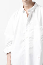 画像をギャラリービューアに読み込む, KLASICA SH-040 OVERSIZED SHORT PULLOVER SHIRT / THOMAS MASON'S 120/2 POPLIN (WHITE)