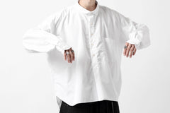 画像をギャラリービューアに読み込む, KLASICA SH-040 OVERSIZED SHORT PULLOVER SHIRT / THOMAS MASON'S 120/2 POPLIN (WHITE)