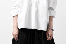 画像をギャラリービューアに読み込む, KLASICA SH-040 OVERSIZED SHORT PULLOVER SHIRT / THOMAS MASON'S 120/2 POPLIN (WHITE)