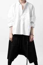 画像をギャラリービューアに読み込む, KLASICA SH-040 OVERSIZED SHORT PULLOVER SHIRT / THOMAS MASON'S 120/2 POPLIN (WHITE)
