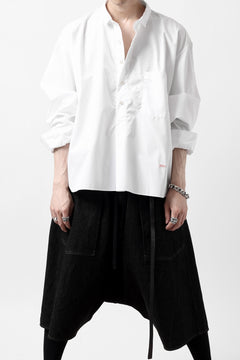 画像をギャラリービューアに読み込む, KLASICA SH-040 OVERSIZED SHORT PULLOVER SHIRT / THOMAS MASON'S 120/2 POPLIN (WHITE)