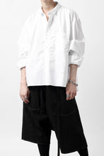 画像をギャラリービューアに読み込む, KLASICA SH-040 OVERSIZED SHORT PULLOVER SHIRT / THOMAS MASON'S 120/2 POPLIN (WHITE)