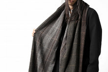 Load image into Gallery viewer, blackcrow stole wo/ny woven (GREY CHECK)