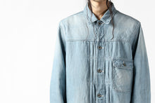 画像をギャラリービューアに読み込む, ISAMU KATAYAMA BACKLASH LOOSEY JEAN JACKET / COTTON LINEN DENIM (INDIGO)