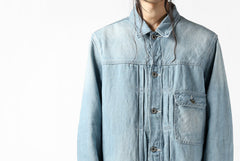 画像をギャラリービューアに読み込む, ISAMU KATAYAMA BACKLASH LOOSEY JEAN JACKET / COTTON LINEN DENIM (INDIGO)