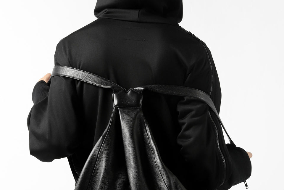 画像をギャラリービューアに読み込む, discord Yohji Yamamoto SOFT CALF SHRINK LEATHER BACK PACK (BLACK)