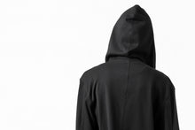 Load image into Gallery viewer, ISAMU KATAYAMA BACKLASH HOODED RIDERS BLOUSON / STRETCH RAYON SILK (BLACK)