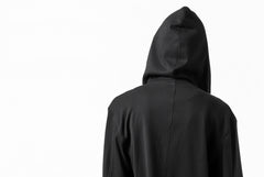 Load image into Gallery viewer, ISAMU KATAYAMA BACKLASH HOODED RIDERS BLOUSON / STRETCH RAYON SILK (BLACK)