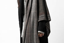 Load image into Gallery viewer, blackcrow stole wo/ny woven (GREY CHECK)