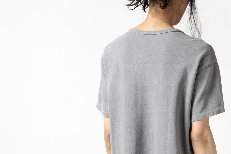 画像をギャラリービューアに読み込む, COLINA RELAX FIT T-SHIRT / PIQUE KNITTING JERSEY (L.SUMI DYED)