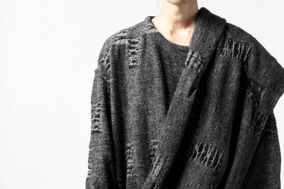 画像をギャラリービューアに読み込む, KLASICA SOULO TWIST SEWN SNOOD / TECH INTERSIA PILE (MIX GREY)