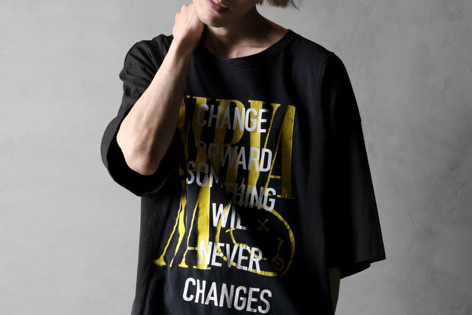 画像をギャラリービューアに読み込む, CHANGES VINTAGE REMAKE MULTI PANEL S/S TEE (BLACK #E)
