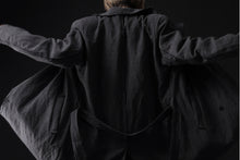 画像をギャラリービューアに読み込む, daub OFFICERS OVER COAT / VIRGIN WOOL + METALLIC FIBER (DARK GREY)