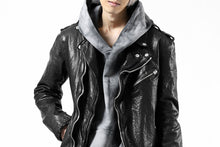 Load image into Gallery viewer, ISAMU KATAYAMA BACKLASH DOUBLE BREASTED JACKET / DOUBLE-SHOULDER OBJECT DYED (BLACK)