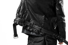 Load image into Gallery viewer, ISAMU KATAYAMA BACKLASH DOUBLE BREASTED JACKET / DOUBLE-SHOULDER OBJECT DYED (BLACK)