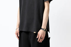 画像をギャラリービューアに読み込む, COLINA RELAX FIT T-SHIRT / PIQUE KNITTING JERSEY (ANTIQUE BLACK)