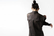 Load image into Gallery viewer, ISAMU KATAYAMA BACKLASH exclusive LEATHER SHIRT / ITALY SHOULDER 0.6mm (DARK GREY)