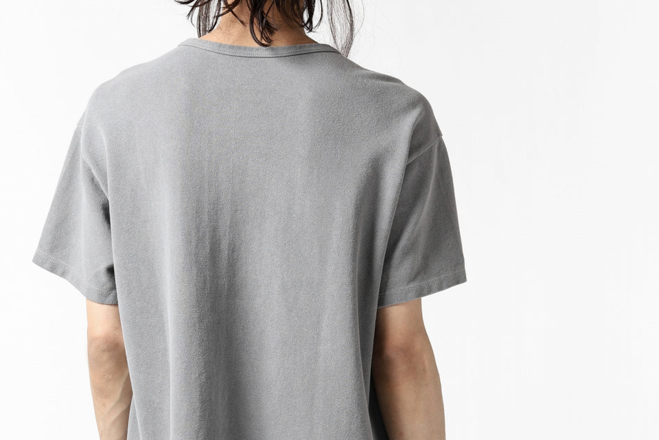 画像をギャラリービューアに読み込む, COLINA RELAX FIT T-SHIRT / PIQUE KNITTING JERSEY (L.SUMI DYED)