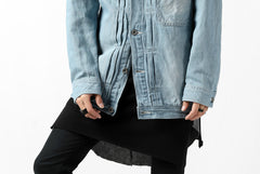 画像をギャラリービューアに読み込む, ISAMU KATAYAMA BACKLASH LOOSEY JEAN JACKET / COTTON LINEN DENIM (INDIGO)