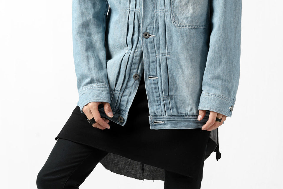 画像をギャラリービューアに読み込む, ISAMU KATAYAMA BACKLASH LOOSEY JEAN JACKET / COTTON LINEN DENIM (INDIGO)
