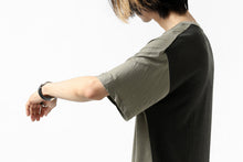 画像をギャラリービューアに読み込む, CAPERTICA ASYMMETRY BI COLOR TEE / SUPER120S WASHABLE WOOL (SEPIA)